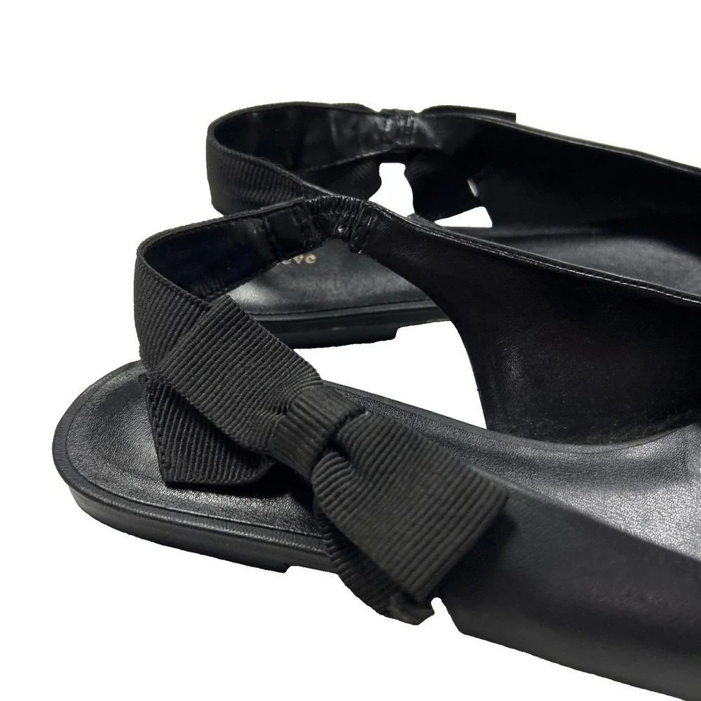 Maeve Anthropologie Flats Size 9 Side-Bow Slingback Pointed Toe Preppy Shoes